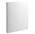 Classeur à anneaux, PP, 2 anneaux, A4, blanc EXACOMPTA