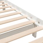 vidaXL Cadre de lit Blanc Bois massif 120x200 cm