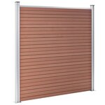 vidaXL Clôture de jardin WPC 872x186 cm Marron