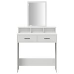 Coiffeuse vidaXL avec tiroirs Blanc 79x41x140 cm