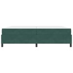vidaXL Cadre de lit Vert foncé  vert et blanc 200 x 200 cm Velours