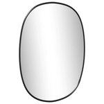 vidaXL Miroir mural Noir 30x25 cm