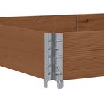 vidaXL Jardinière marron 150x100 cm bois massif de pin