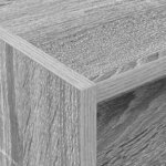 vidaXL Meuble à vinyles avec étagère Gris Sonoma 78 5 x 35 x 45 cm