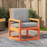 vidaXL Chaise de jardin cire marron 57 5x63x76 cm bois de pin massif