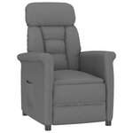 vidaXL Fauteuil Relax Dark Grey Gris foncé 70.5 x 96.5 x 95 cm tissu