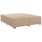 vidaXL Cadre de lit sans matelas cappuccino 200x200 cm similicuir