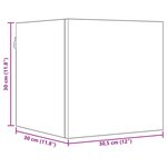 vidaXL Ensemble meuble TV 6 Pièces 80 x 30 x 30 cm Chêne noir