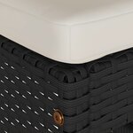 vidaXL Tabourets de bar de jardin et coussins lot de 4 résine tressée