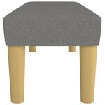 vidaXL Banc Gris foncé 100x30x30 cm Tissu