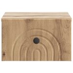 vidaXL Cabinet de chevet mural 2 pc Chêne artisanal 33 x 34 5 x 20 cm