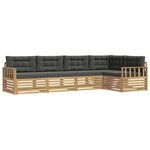 vidaXL Ensemble de canapés d'extérieur 6 pc Blanc et anthracite