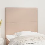 vidaXL Têtes de lit 2 Pièces Cappuccino 80x5x78/88 cm Similicuir