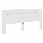 vidaXL Armoire tête de lit avec LED blanc 220x16 5x103 5 cm