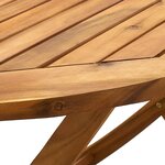 vidaXL Table de jardin pliable 160x85x75 cm Bois d'acacia massif