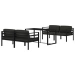 Salon de jardin meuble d'extérieur ensemble de mobilier 5 pièces avec coussins aluminium anthracite 02_0016297