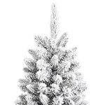 vidaXL Sapin de Noël artificiel avec neige floquée 240 cm PVC et PE