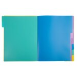 Trieur Polypropylène 3 Rabats Forever Young 8 Compartiments - A4 - Couleurs Assorties - X 8 - Exacompta