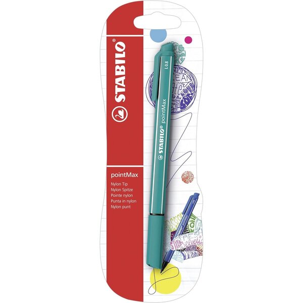 Blister de 1 stylo-feutre STABILO pointMax - Turquoise STABILO
