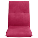vidaXL Fauteuil de sol ajustable Bordeaux Velours