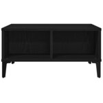 vidaXL Table basse Chêne noir 60 x 60 x 30 cm Bois d'ingénierie