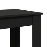 vidaXL Table de bar noir 51x50x103 5 cm bois d'ingénierie