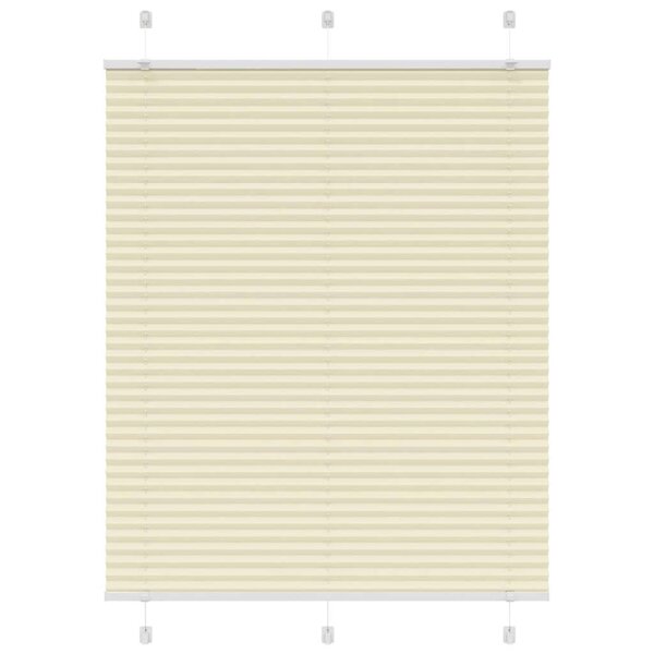 vidaXL Store plissé crème 105x100cm largeur du tissu 104 4cm polyester