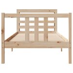 vidaXL Cadre de lit avec tête de lit sans matelas 75x190 cm