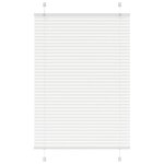 vidaXL Store plissé blanc 95x100 cm largeur du tissu 94 4 cm polyester