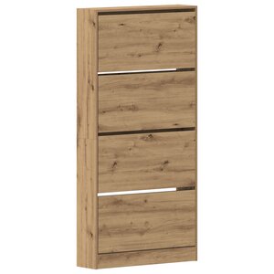 vidaXL Armoire à Chaussures Chêne Artisanal Bois d'Ingénierie