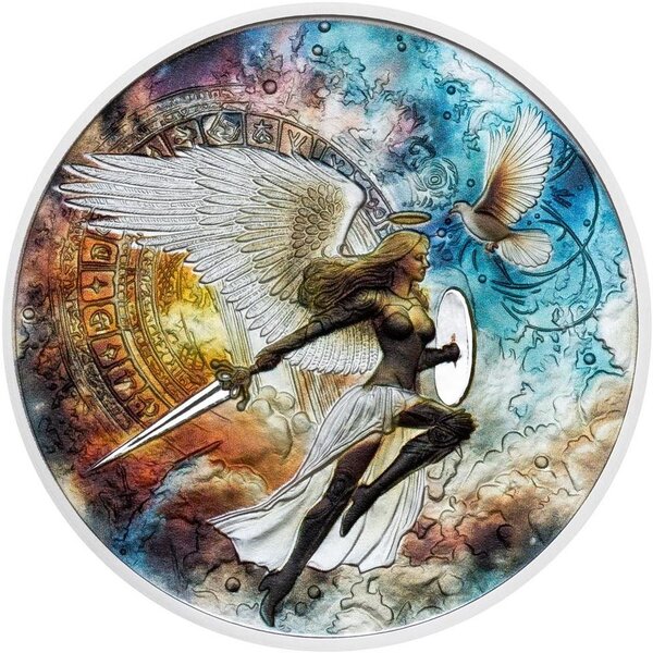 Pièce de monnaie en Argent 5 Dollars g 42 Millésime 2025 Battle Of Good And Evil GOOD