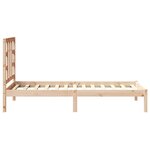 vidaXL Cadre de lit sans matelas 75x190 cm bois massif