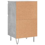 vidaXL Buffet gris béton 40x35x70 cm bois d'ingénierie