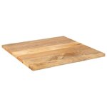 vidaXL Dessus de table 80x80x3 8 cm carré bois massif manguier