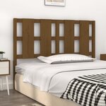 vidaXL Tête de lit Marron miel 145 5x4x100 cm Bois massif de pin