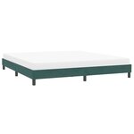 vidaXL Cadre de lit sans matelas vert foncé 200x210 cm velours