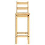vidaXL Chaises de bar lot de 2 bois de pin solide