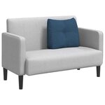 vidaXL Coussin de Dos Bleu 60 x 24 x 50 cm tissu