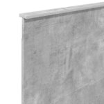 vidaXL Tête de lit avec tête de lit Gris béton 75 cm Bois d'ingénierie
