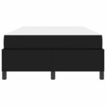 vidaXL Cadre de lit avec matelas Noir 120 x 200 cm tissu