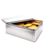 Boîte rectangulaire en fer blanc GM  vernis alimentaire  21 x 17 x 7.5 cm