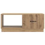 vidaXL Table basse Chêne artisanal 90 x 50 x 37 cm Bois d'ingénierie