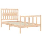 vidaXL Cadre de lit sans matelas 100x200 cm bois massif de pin