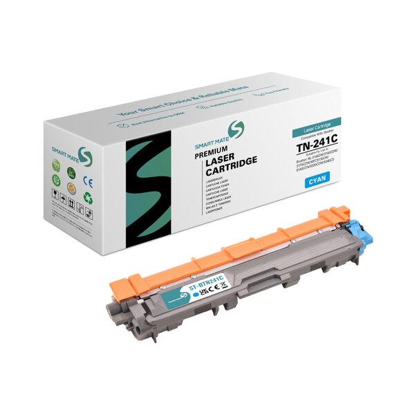 SmartMate cartouche laser rémanufacturée pour Brother TN-241C Cyan