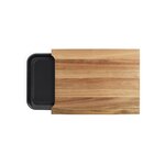 Planche à découper bois acacia FSC - 36 5 x 27 5 cm - Bac récupérateur amovible