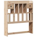 vidaXL Lit bibliothèque sans matelas 100x200 cm bois massif de pin
