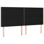 vidaXL Sommier à lattes de lit avec matelas Noir 160x200 cm Tissu