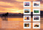 Collector 8 timbres - Couchers de soleil en Normandie - Lettre verte