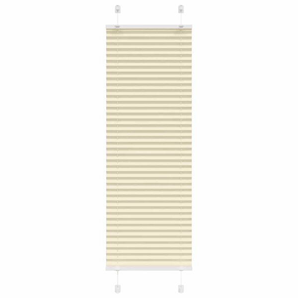 vidaXL Store plissé crème 40x150 cm largeur du tissu 39 4 cm polyester