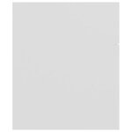 vidaXL Ensemble de meubles de salle de bain Blanc Aggloméré